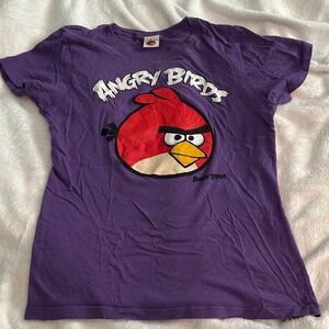 Fifth Sun Purple Angry Birds T-Shirt